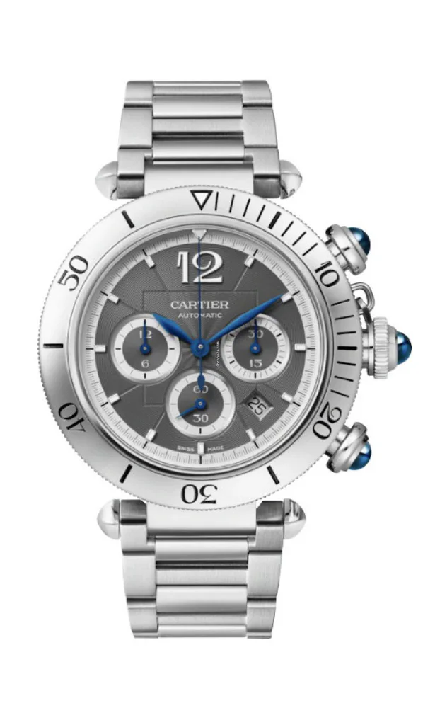 Cartier Pasha Wspa0027 Chronograph Stainless
